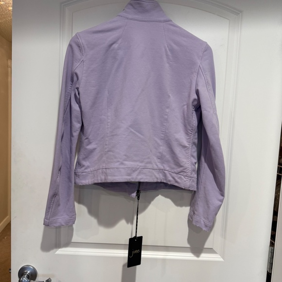Lavender cotton moto jacket - large new with tags - Picture 2 of 4